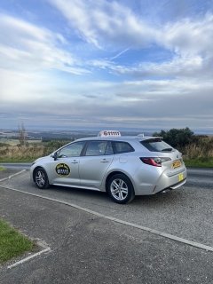 Taxi out side foxton bar and grill